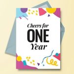 1 Year Anniversary Invitation Card Template – Illustrator, Word, Apple Pages, Psd, Publisher Intended For Word Anniversary Card Template