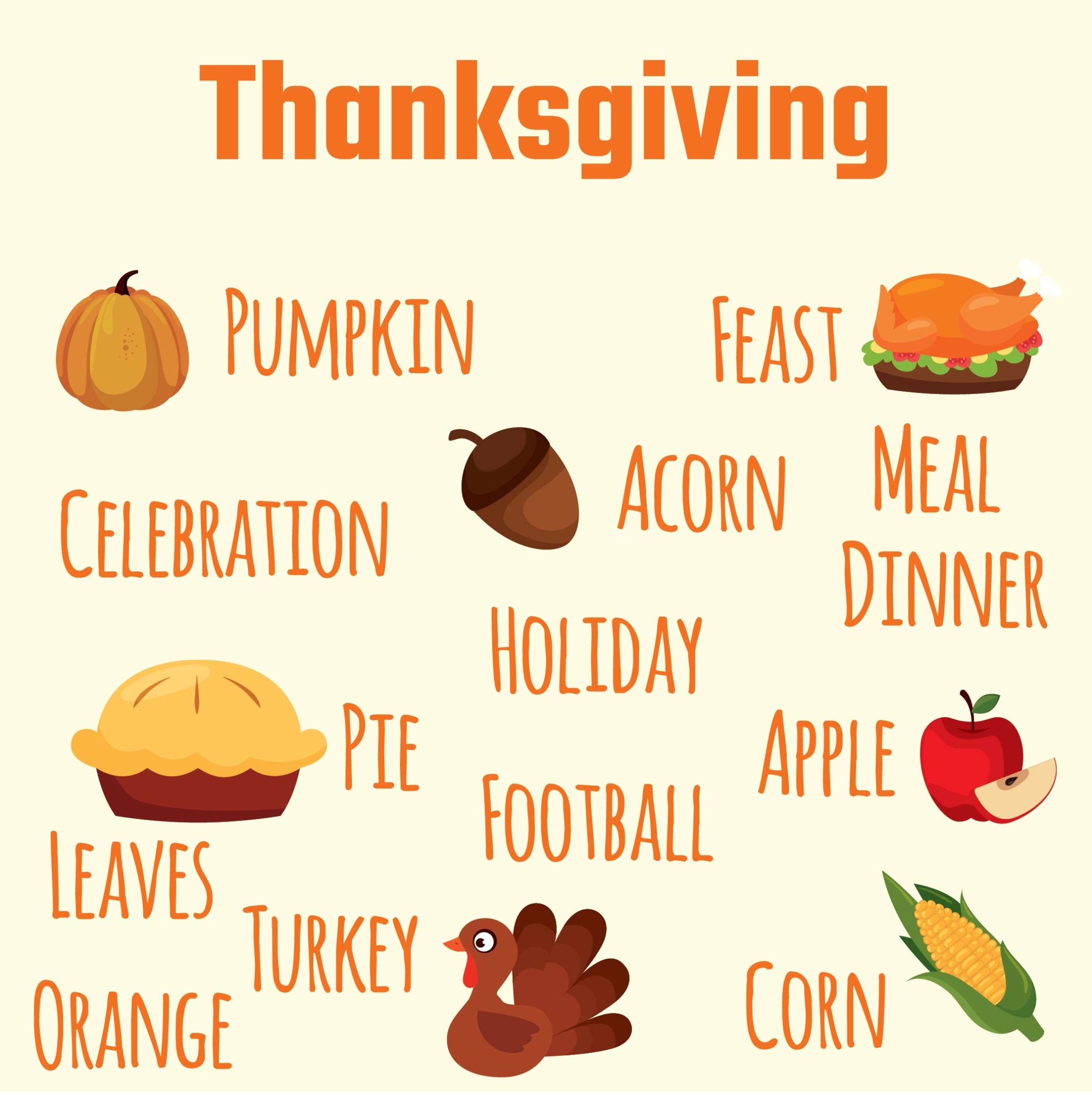 10 Best Printable Thanksgiving Word Wall – Printablee Intended For Personal Word Wall Template