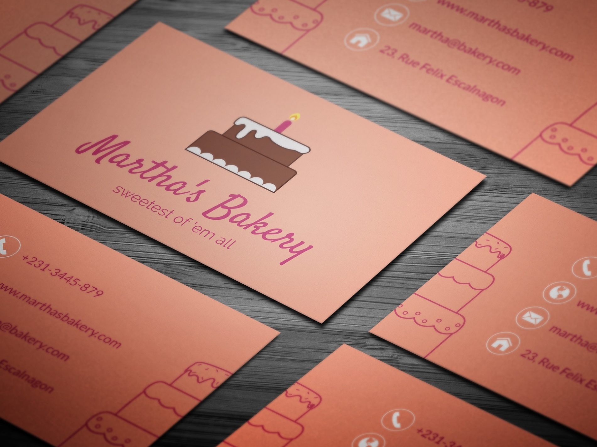 10+ Free Professional Bakery Business Cards Templates On Behance With Regard To Buisness Card Templates