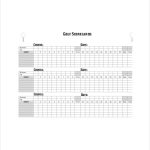10+ Golf Scorecard Templates – Free Sample, Example Format Download | Free & Premium Templates For Golf Score Cards Template