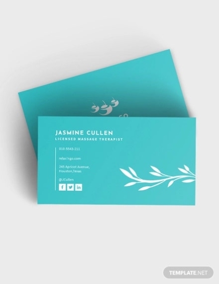 10+ Massage Business Card Templates In Word, Pages, Psd | Free & Premium Templates With Massage Therapy Business Card Templates