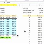 10 Monthly Payment Excel Template – Excel Templates Intended For Credit Card Interest Calculator Excel Template