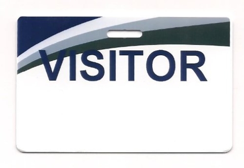 10  Reusable / Rewritable Custom Visitors Badges 10 Pieces – Nobsoc In Visitor Badge Template Word