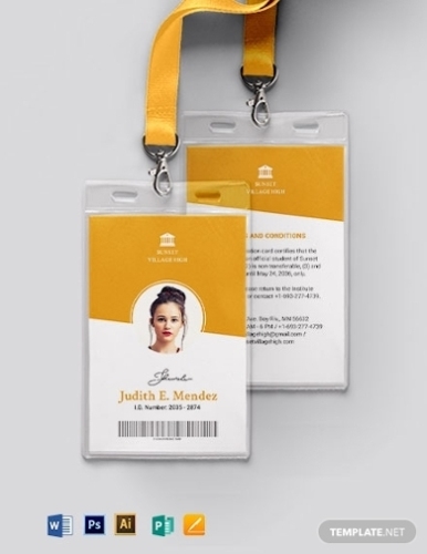 10+ Vertical Id Card Examples & Templates [Download Now]―Illustrator Pertaining To High School Id Card Template