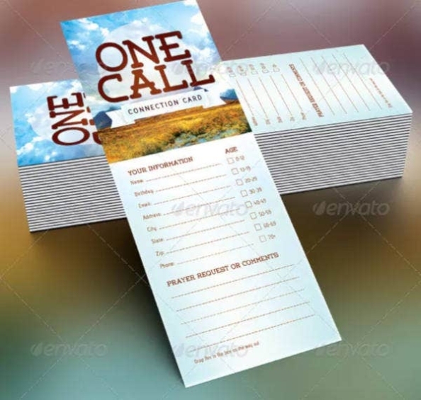 11+ Church Connection Card Templates In Psd | Free & Premium Templates Pertaining To Church Visitor Card Template Word