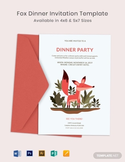 11+ Free Dinner Invitation Templates – Word (Doc) | Psd | Indesign | Apple Pages | Publisher Inside Free Dinner Invitation Templates For Word