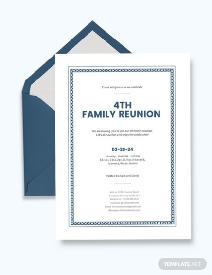 11+ Invitation Templates In Word | Free & Premium Templates Inside Reunion Invitation Card Templates