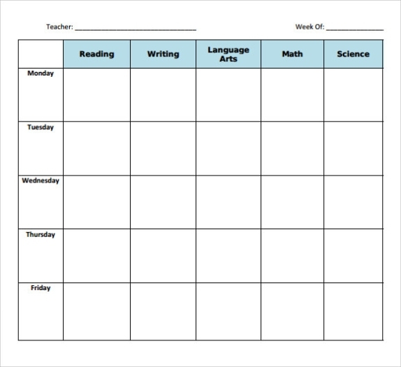11+ Sample Blank Lesson Plans | Sample Templates inside Teacher Plan Book Template Word