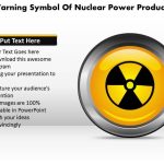 1114 3D Warning Symbol Of Nuclear Power Production Powerpoint Template | Presentation Powerpoint In Nuclear Powerpoint Template