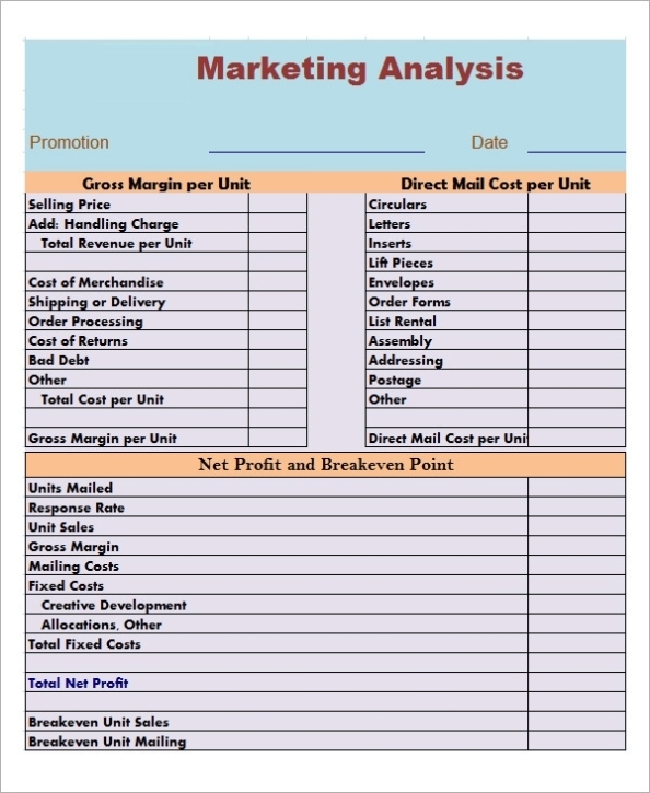 12+ Market Analysis Samples, Examples, Templates | Sample Templates intended for Business Value Assessment Template