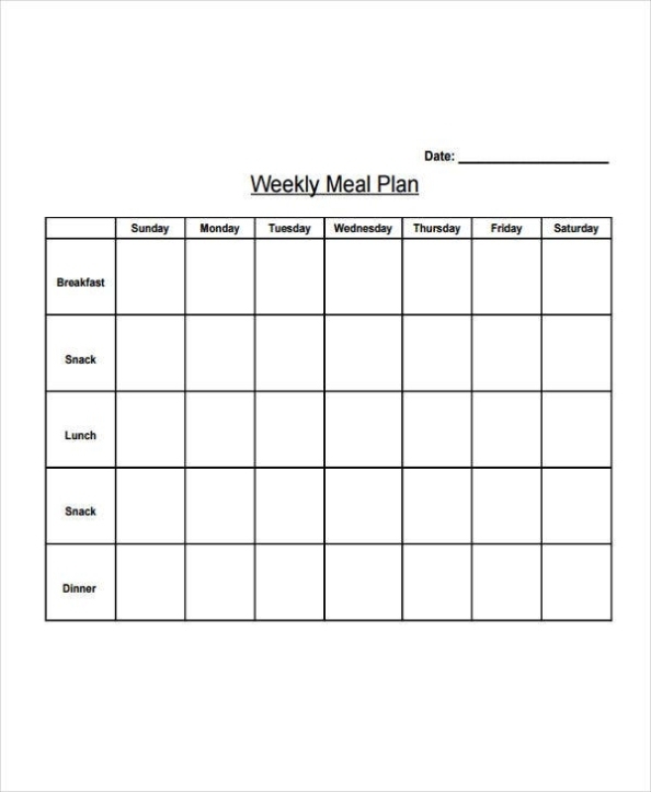 13+ Diet Plan Templates - Free Sample, Example Format Download | Free & Premium Templates With Weekly Meal Planner Template Word