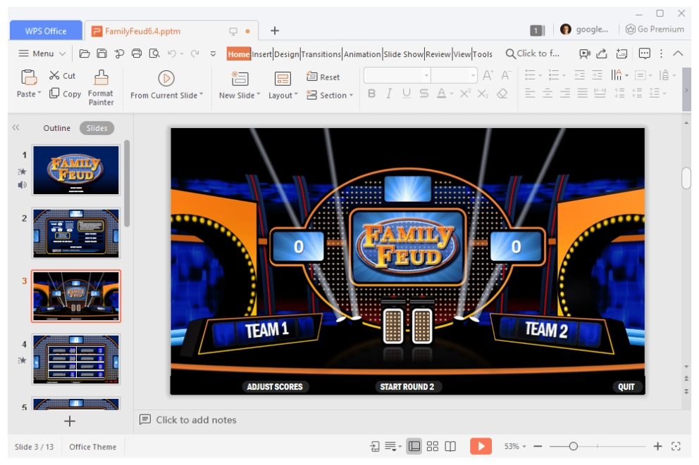 14 Free Powerpoint Game Templates (2022) Intended For Family Feud Powerpoint Template With Sound