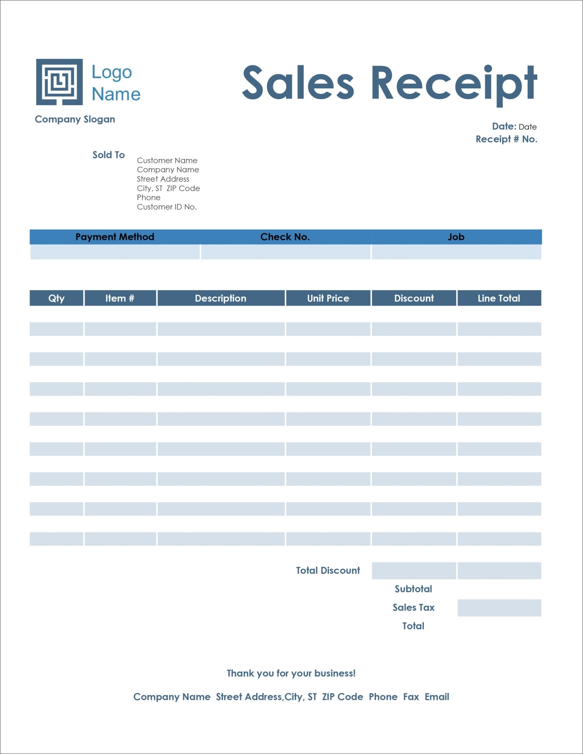 14 Free Receipt Templates – Download For Microsoft Word, Excel, And Google Sheets With Regard To Where Are Templates In Word