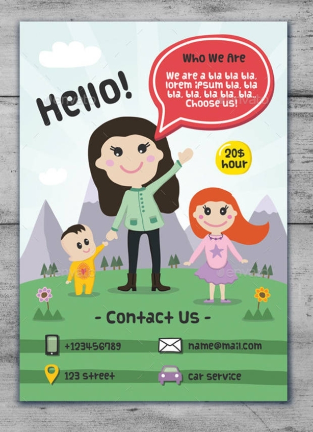15+ Babysitter Flyer Templates - Printable Psd, Ai, Vector Eps | Design Trends - Premium Psd With Babysitter Flyer Template