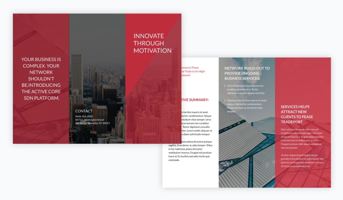 15+ Customizable Brochure Templates To Promote Your Business Intended For Business Service Catalogue Template