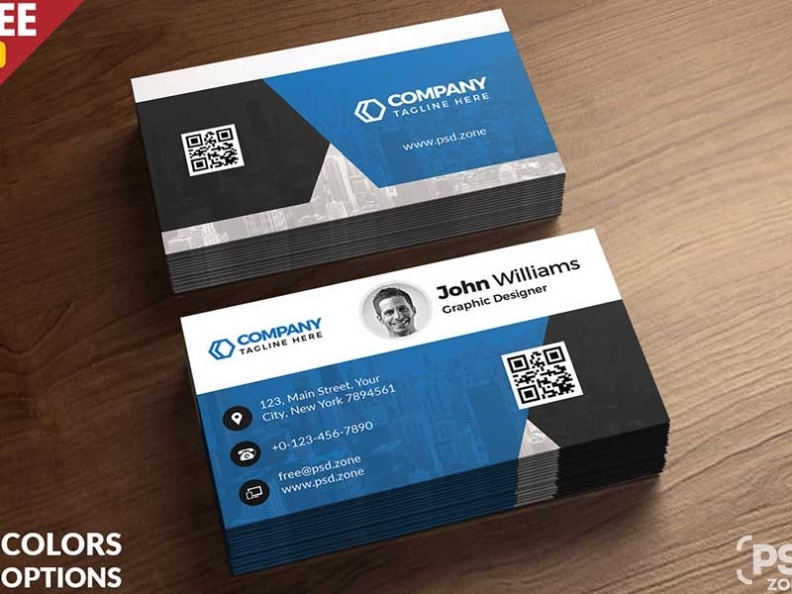 15+ Free Printable Business Card Templates Psd 2018 Throughout Free Bussiness Card Template