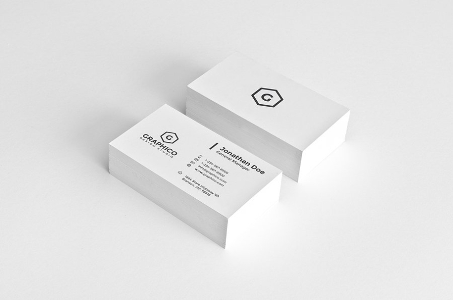 15+ Minimalist Business Card Templates – Apple Pages, Psd, Ms Word | Examples Throughout Business Card Template Pages Mac