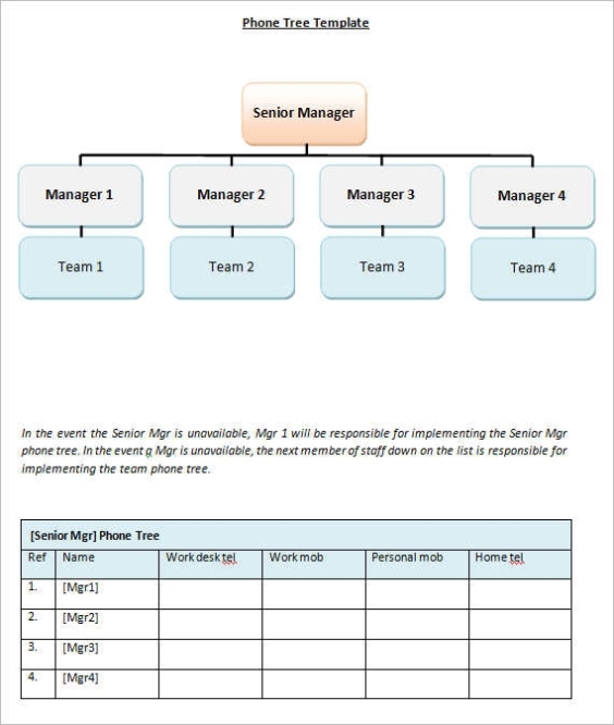 15+ Phone Tree Template Free Word, Pdf, Excel Documents Pertaining To Calling Tree Template Word