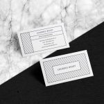 16+ Minimal Business Card Templates – Psd, Word, Pages | Examples For Pages Business Card Template