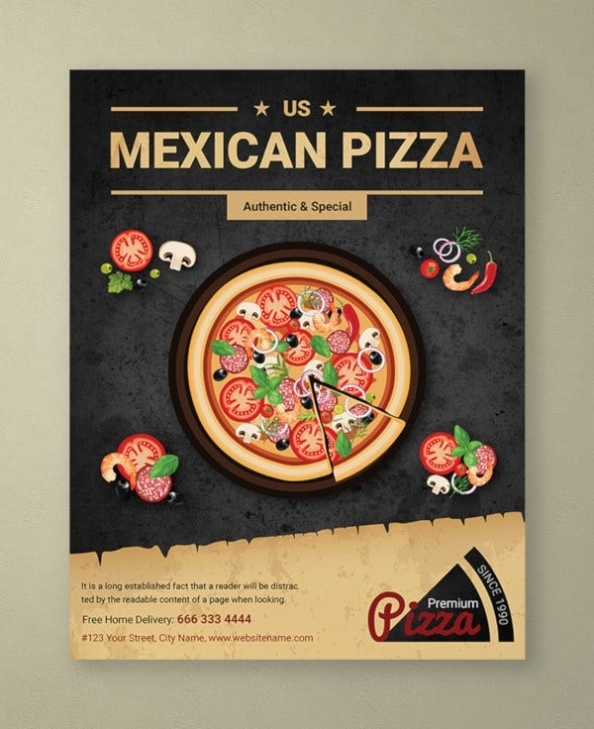 16+ Pizza Party Flyer Template – Psd, Word, Publisher Inside Pizza Party Flyer Template Free