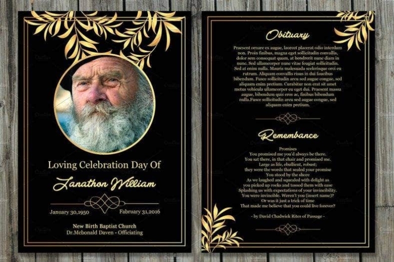 17+ Funeral Memorial Card Designs & Templates – Psd, Ai, Indesign, Ms Word | Free & Premium Pertaining To Memorial Card Template Word