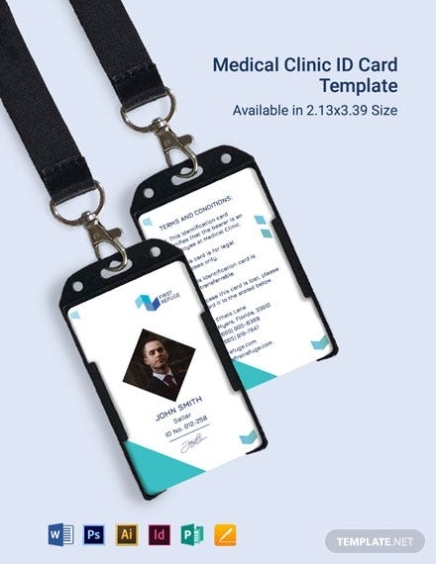 17+ Medical Clinic Templates – Free Downloads | Template Regarding Hospital Id Card Template
