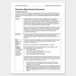 18 Business Requirements Document Templates (Brd) - Word, Excel, Pdf with regard to Business Requirements Document Template Word