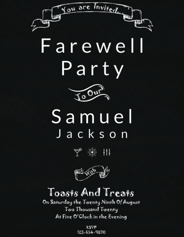 18+ Farewell Invitation Designs | Free & Premium Templates Inside Farewell Card Template Word