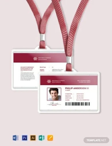 18+ Iconic Student Card Templates – Ai, Psd, Word | Free & Premium With Regard To High School Id Card Template