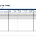 18+ Inventory Spreadsheet Templates – Excel Templates Intended For Business Process Inventory Template