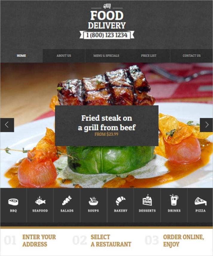 18+ Online Food Ordering & Delivery Website Templates | Free & Premium Templates For Food Delivery Business Plan Template