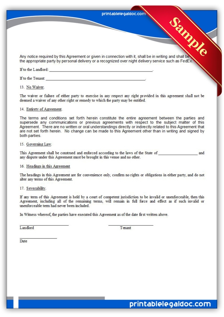 18+ Simple Commercial Lease Agreement Templates – Word – Free Printable Commercial Lease, Offer Pertaining To Business Lease Proposal Template