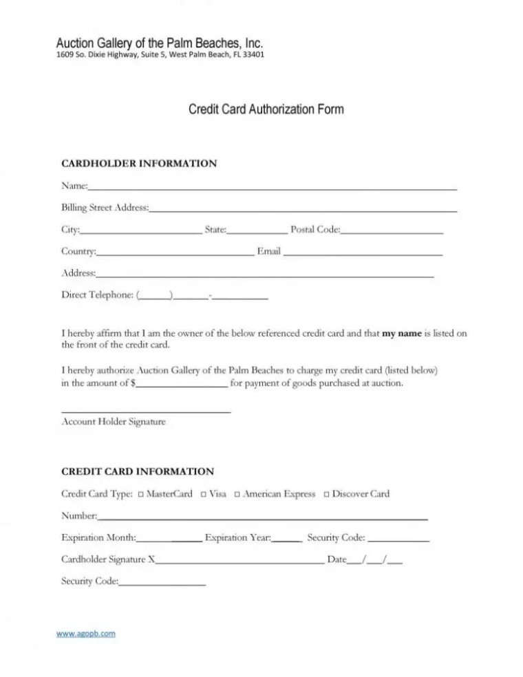 19+ Credit Card Authorization Form Template Download [Pdf Doc] Within Order Form With Credit Card Template