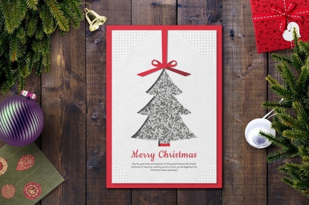 20+ Best Christmas Card Templates For Photoshop | Design Shack Within Christmas Photo Card Templates Photoshop