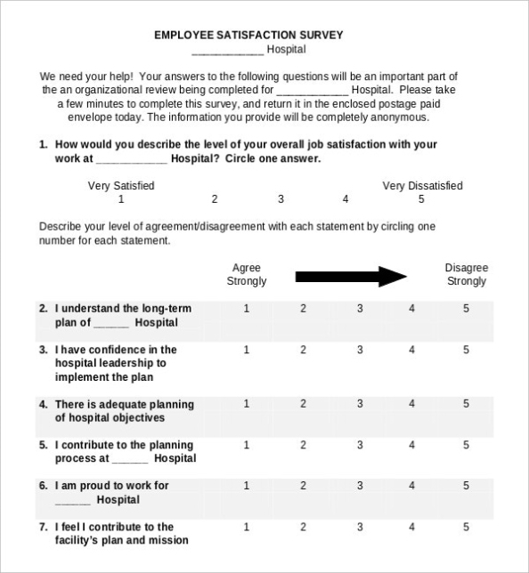 20+ Employee Survey Templates & Samples – Doc, Pdf | Free & Premium With Regard To Employee Satisfaction Survey Template Word