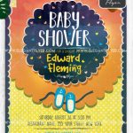 20 Free And Premium Baby Shower Invitation Templates In Psd | By Elegantflyer regarding Baby Shower Flyer Templates Free