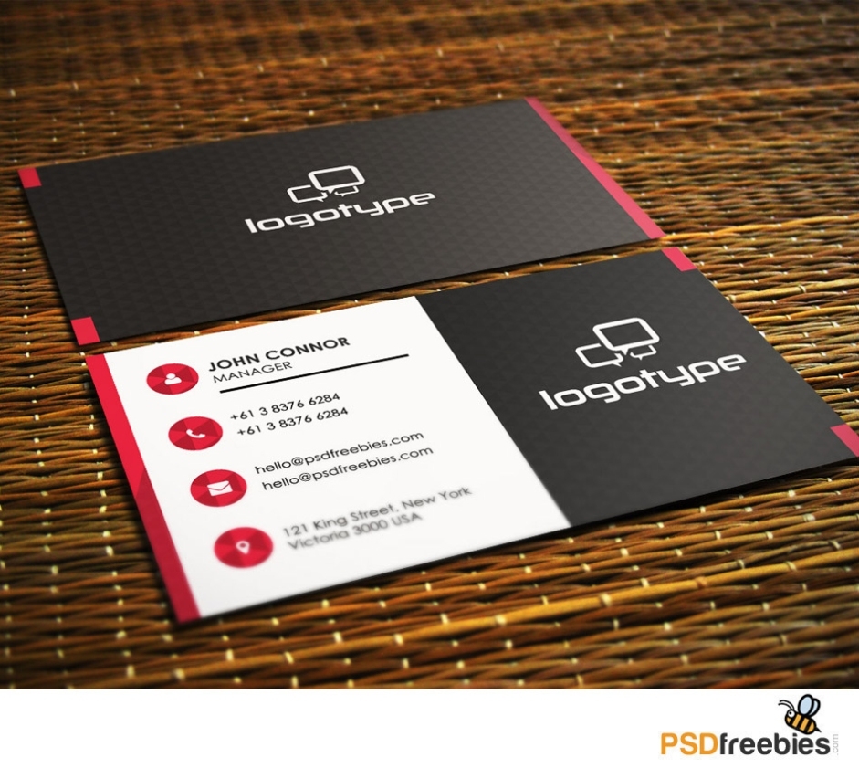20+ Free Business Card Templates Psd - Download Psd Regarding Name Card Photoshop Template