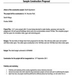 20+ Free Construction Proposal Templates & Examples (How To Write) Throughout Free Construction Proposal Template Word