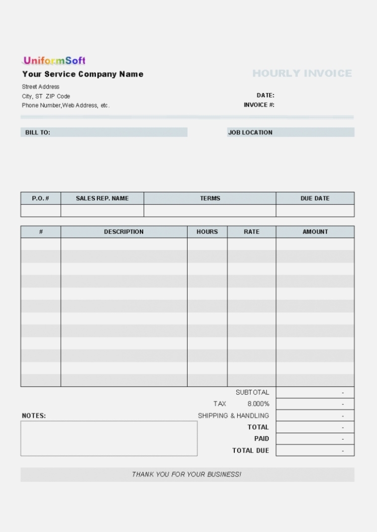 20+ Invoice Template Microsoft Excel – Sample Templates Within Invoice Template For Work Done