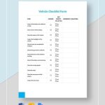 20+ Vehicle Checklist Templates In Word | Free &amp; Premium Templates within Vehicle Checklist Template Word