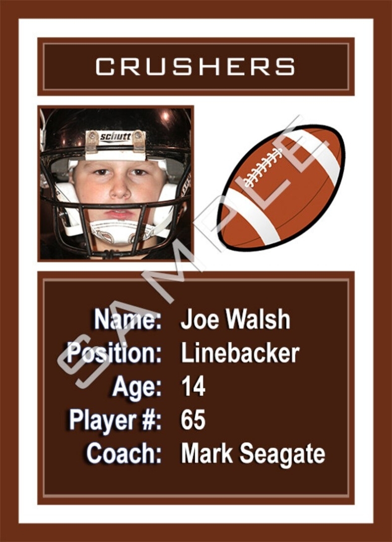 2020 Football Sports Trading Card Template For Photoshop | Etsy With Regard To Soccer Trading Card Template