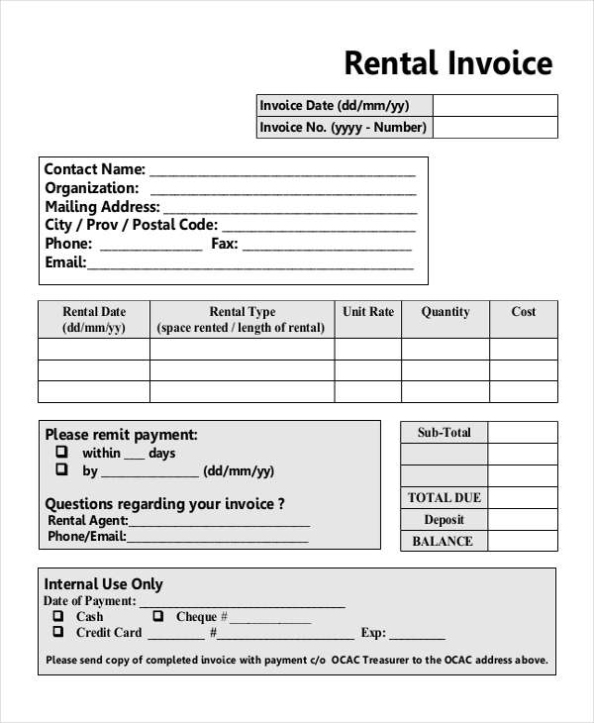 21+ Rent Invoice Template Doc Gif * Invoice Template Ideas for Invoice Template For Rent