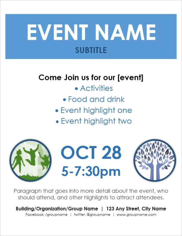 21 Sample Event Flyer Templates Word Pdf With Free Event Program Templates Word