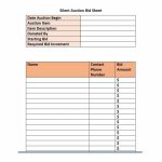 21+ Silent Auction Bid Sheets Free Download | Templates Study Intended For Auction Bid Cards Template