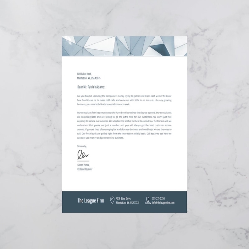 23 Business Letterhead Templates + Branding Tips – Venngage With Regard To Business Headed Letter Template