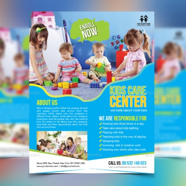 23+ Day Care Flyer Templates - Free & Premium Download Regarding Picture Day Flyer Template