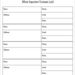 24+ Free Contact List Templates In Word Excel Pdf Regarding Business Directory Template Free