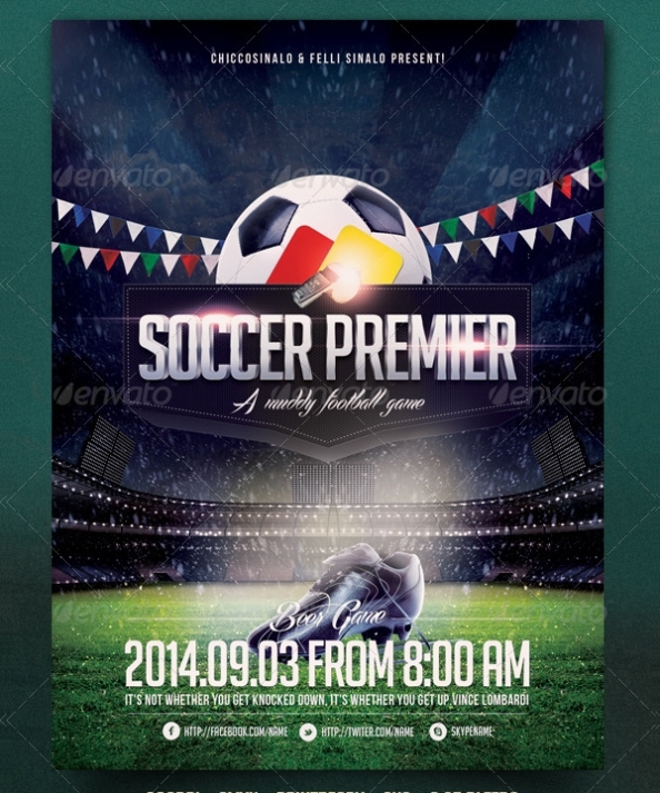 25+ Soccer Flyer Templates | Free & Premium Downloads Inside Football Tournament Flyer Template