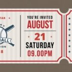26+ Baseball Ticket Templates In Ai | Word | Pages | Psd | Publisher | Indesign | Free & Premium Throughout Baseball Card Template Microsoft Word