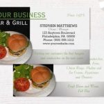 27+ Creative Restaurant Business Card Templates - Ai, Apple Pages, Ms Word | Free &amp; Premium throughout Restaurant Business Cards Templates Free